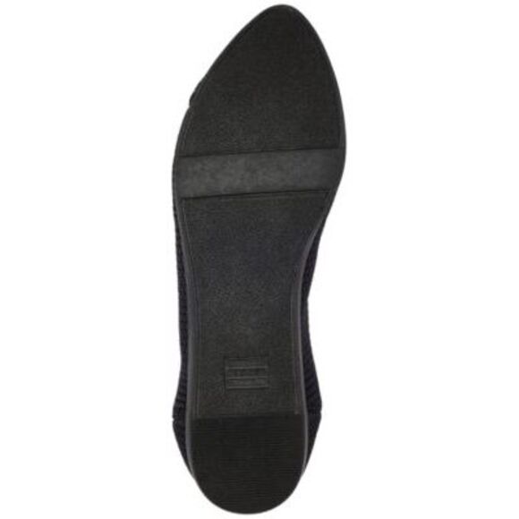 NWT TOMS Womens Black Knit Cushioned Katie Pointed Toe Slip On Flats Shoes 7.5 - Picture 4 of 5